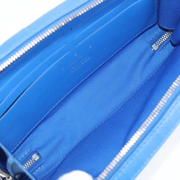 LOUIS VUITTON Monogram Clouds Soft Trunk Wallet Bag Blue M45432 LV Auth 135581A - Picture 11 of 16